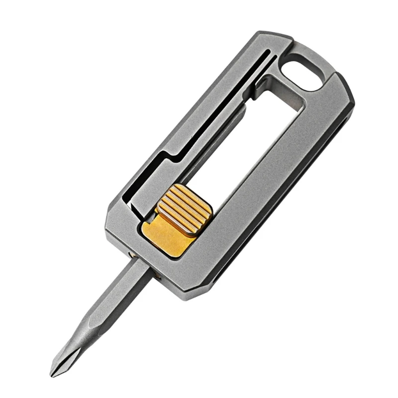 Miniature Screwdriver Handle With Bit Holder For Travel Essential Items