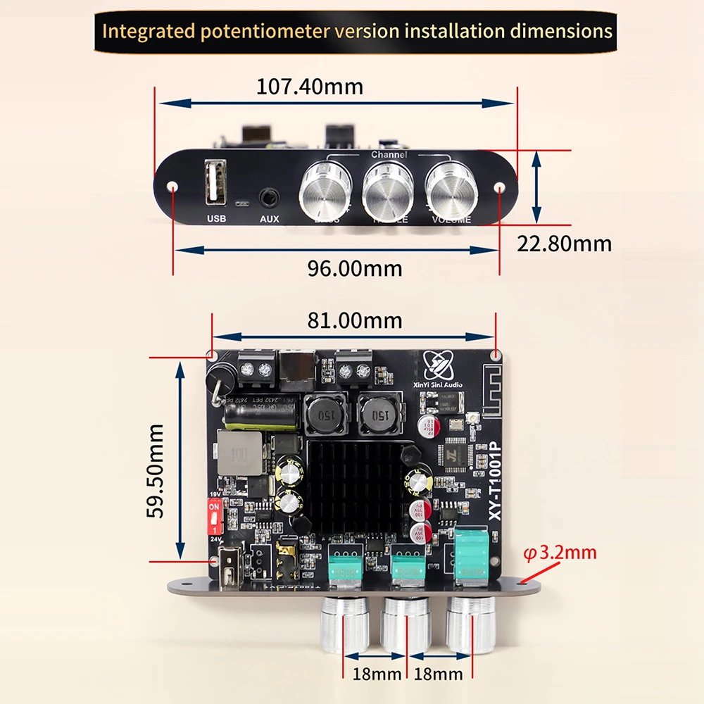 T1001P Mono 100W Bl…