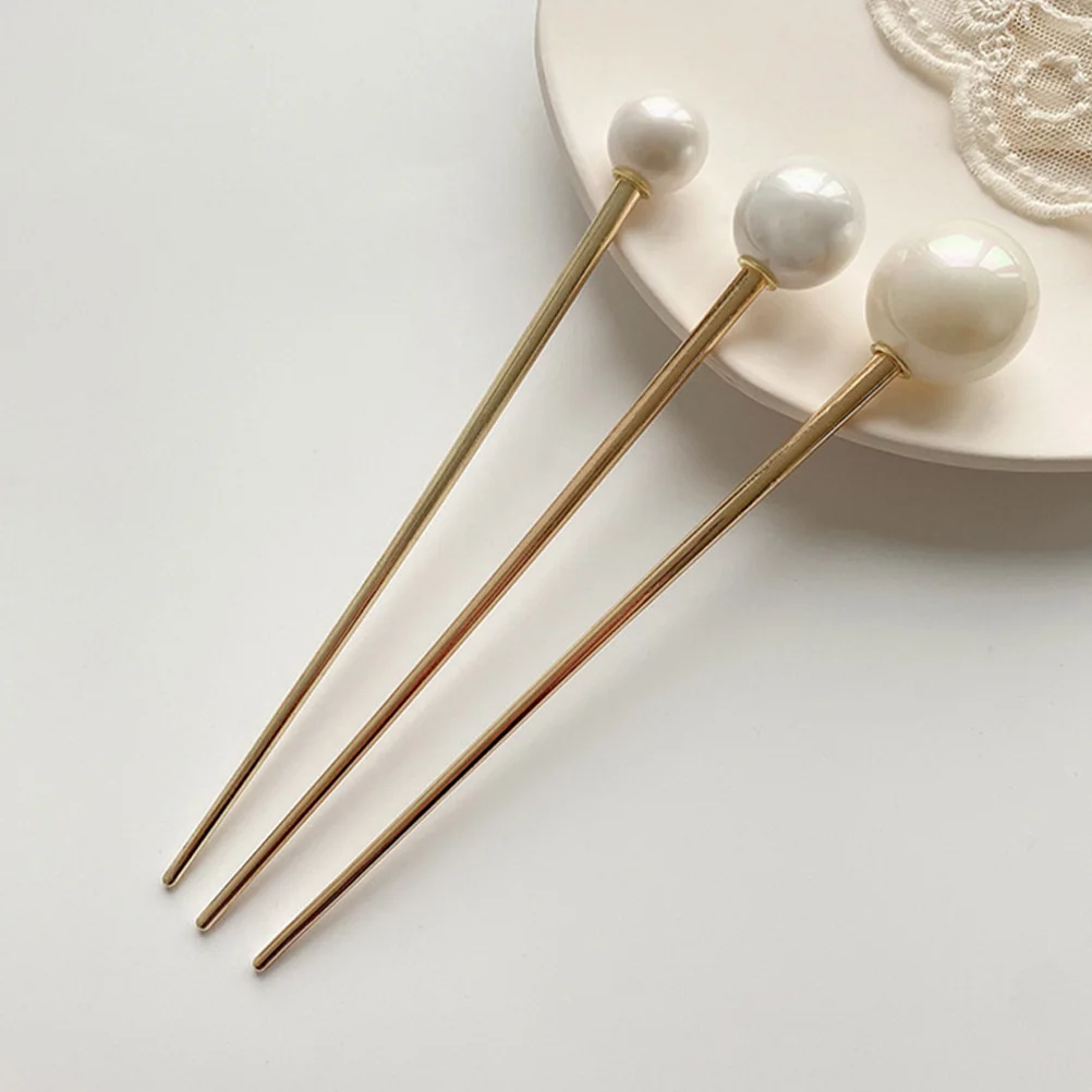

3 pcs Metal Hairpin Hairpins Retro Hair Chopsticks for Women Styling Tools Chinese Style Hairpin Thick Long Hair Accessories