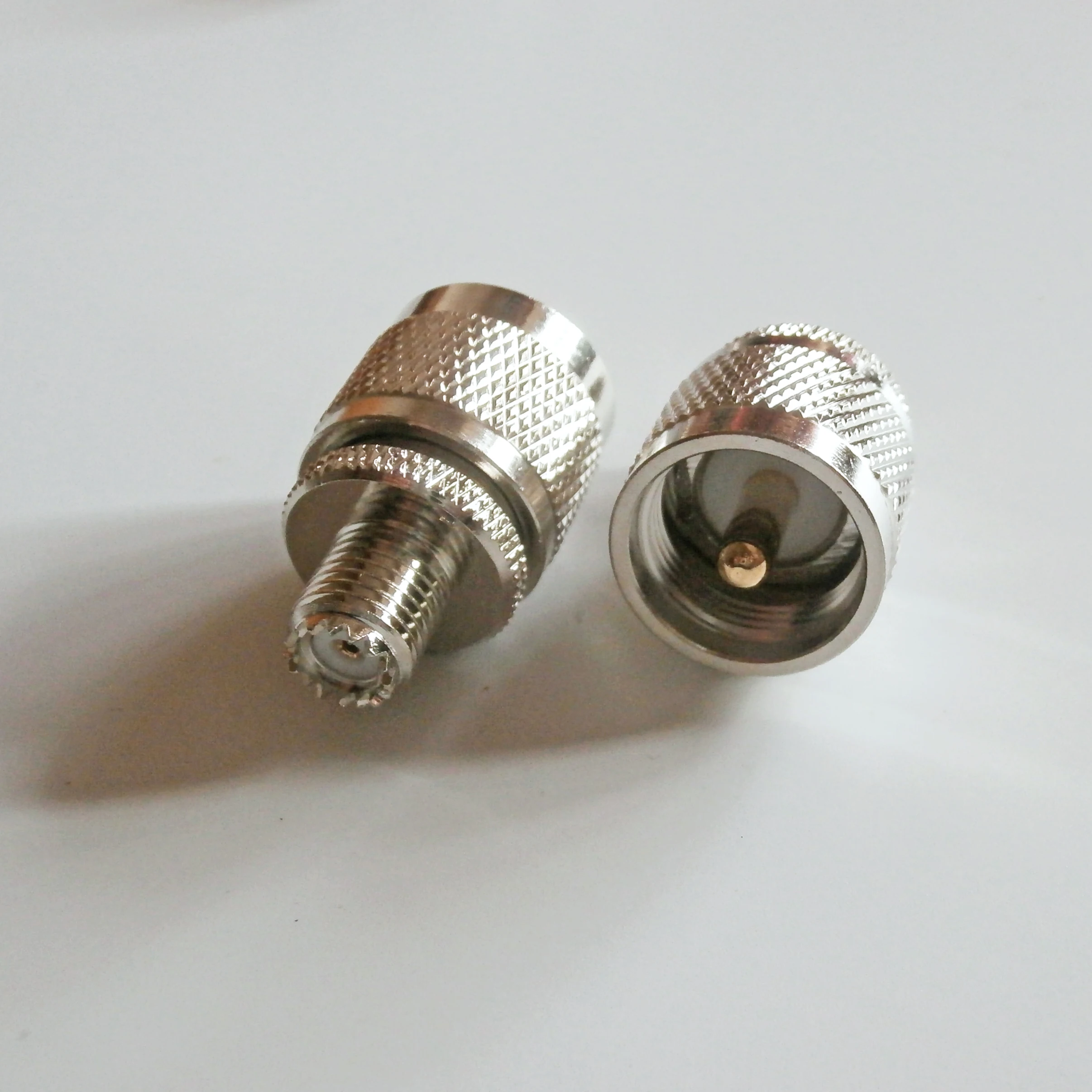 

1X Pcs mini UHF MINIUHF Female To UHF PL259 SO239 Male Jack Brass Straight Coaxial miniUHF to UHF RF Connector Adapters