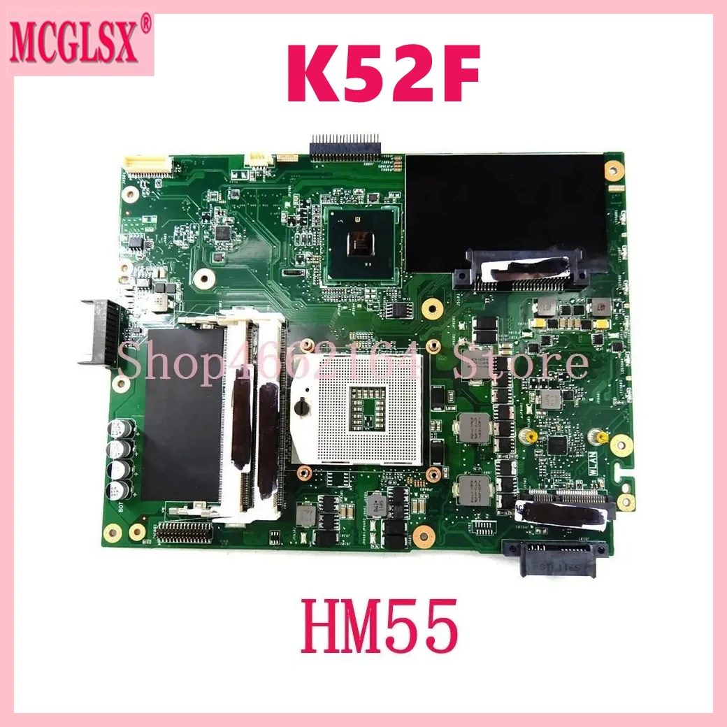 

Материнская плата для ноутбука K52F HM55, 100% протестированная