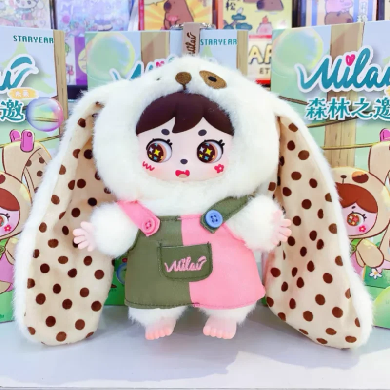 

Новый Milai с длинными ушами Eif приглашение в лес серии слепая коробка с орнаментом сумка милая плюшевая кукла собирает девушку подарки на день рождения игрушки