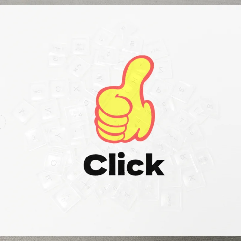 

70Key Chocfox CFX Ultra Thin PBT Keycaps, Black White Transparent, Suitable for Kailh Choc V1 Mechanical Keyboard