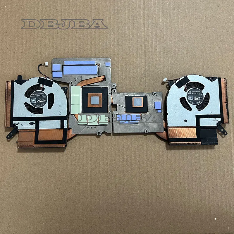 

Вентилятор процессора и графического процессора ноутбука для Lenovo Legion 5 Pro-16ACH6H 82JQ 5H40S20278 R9000P 2021 NS8CC15-20J09 NS8CC14-20J08 AT23L002DT0 радиатор