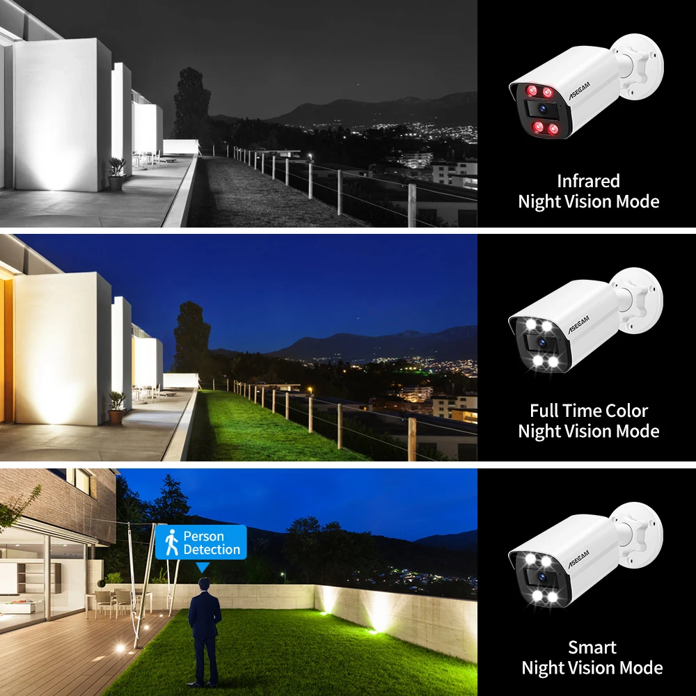 كاميرا ASECAM 4K 8MP IP خارجية - مراجعة Home Cinema Outdoor وسعره