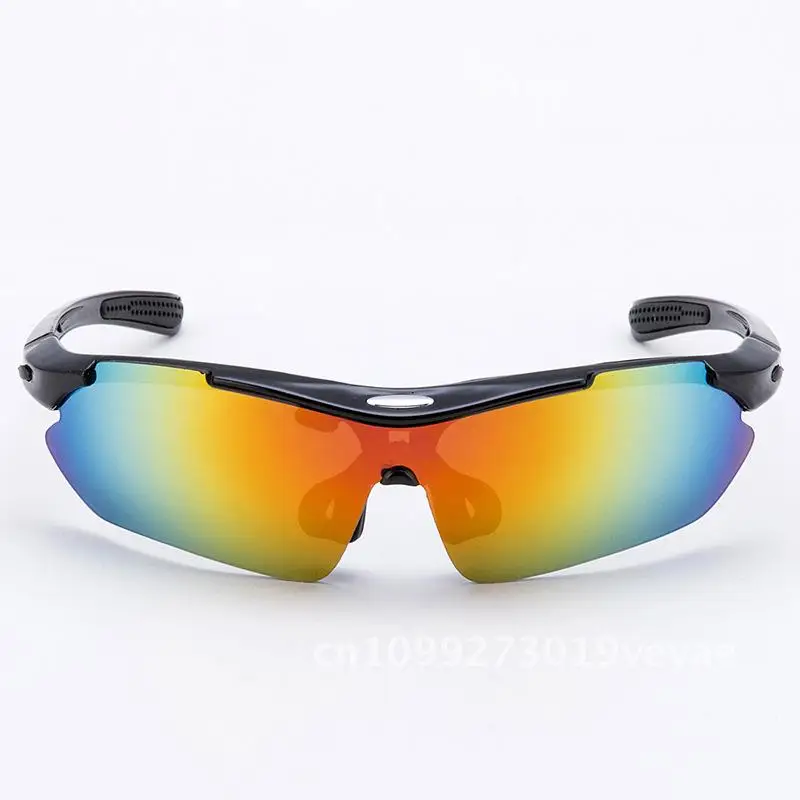 

Polarized Riding Glasses F11 Unisex Sports Personality Trendy Avant-garde Half Frame Interchangeable Lens Bicycle Sunglasses