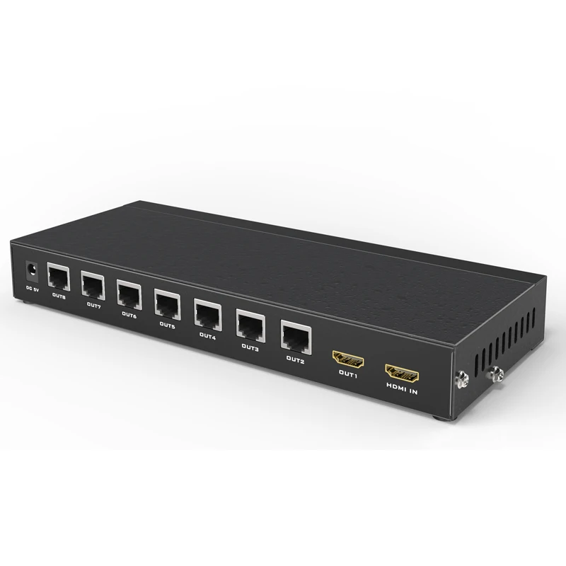 MT-VIKI 50M 8 Port 1 In 8 Out 1X8 1080P Hdmi Extender And Splitter With 1 Road Local Output