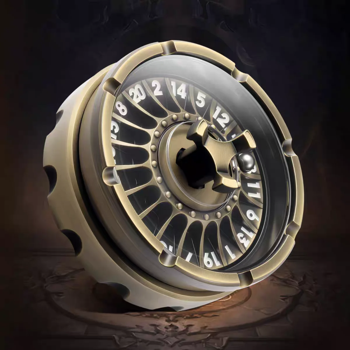 ของเล่นหมุนคลายเครียด Flying Dragon Turntable Fidget Spinner พกพาสะดวก บรรเทาความวิตกกังวล หมุนได้รอบตัว  ของเล่นโลหะแบบ Roulette EDC