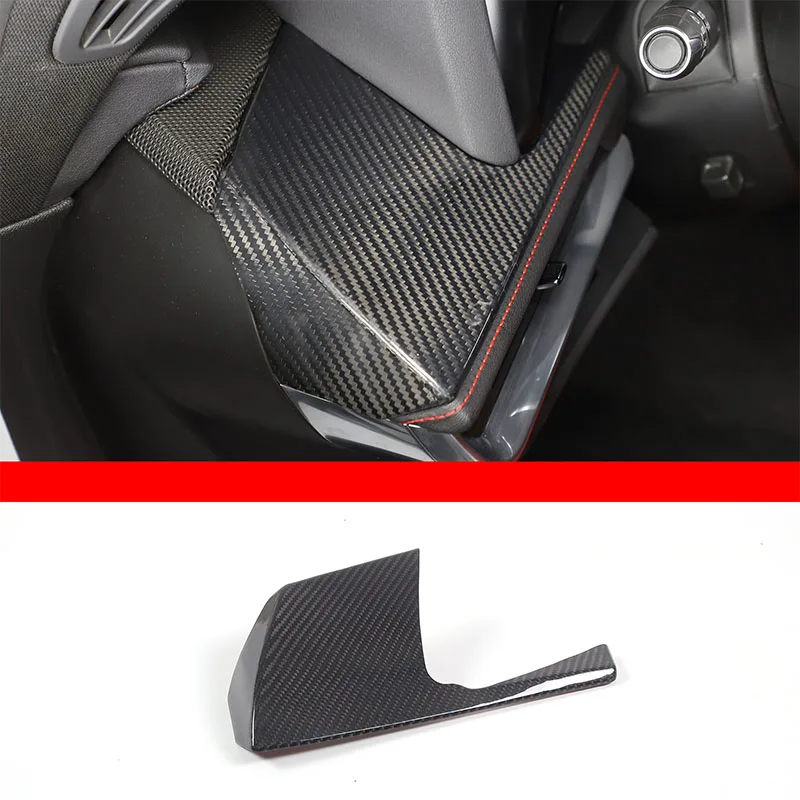 For Chevrolet Corvette C8 Stingray Coupe 2020-2024 Real Carbon Fiber Car Driver Side Air Vent Upper Trim Cover Car Accessories