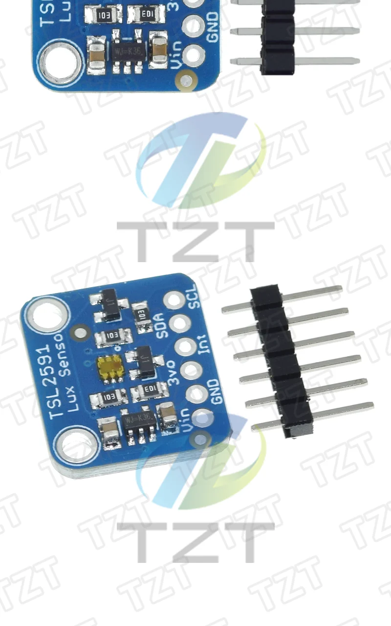 1/3 Stück TSL2591 IIC I2C Lichtsensor-Breakout-Modul mit Hohem Dynamikbereich, Digitaler LUX-Sensor TSL25911FN 3,3V 5V DIY Elektronik – Detail 5
