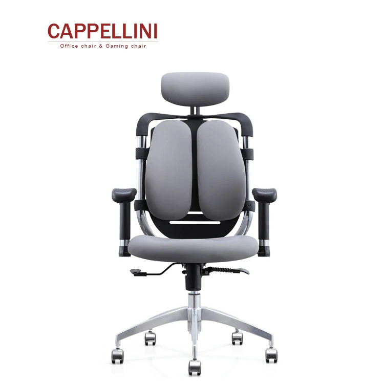 Popular Swivel Adjustable High Ergonomic Executive Leather Double Back Office Chairs