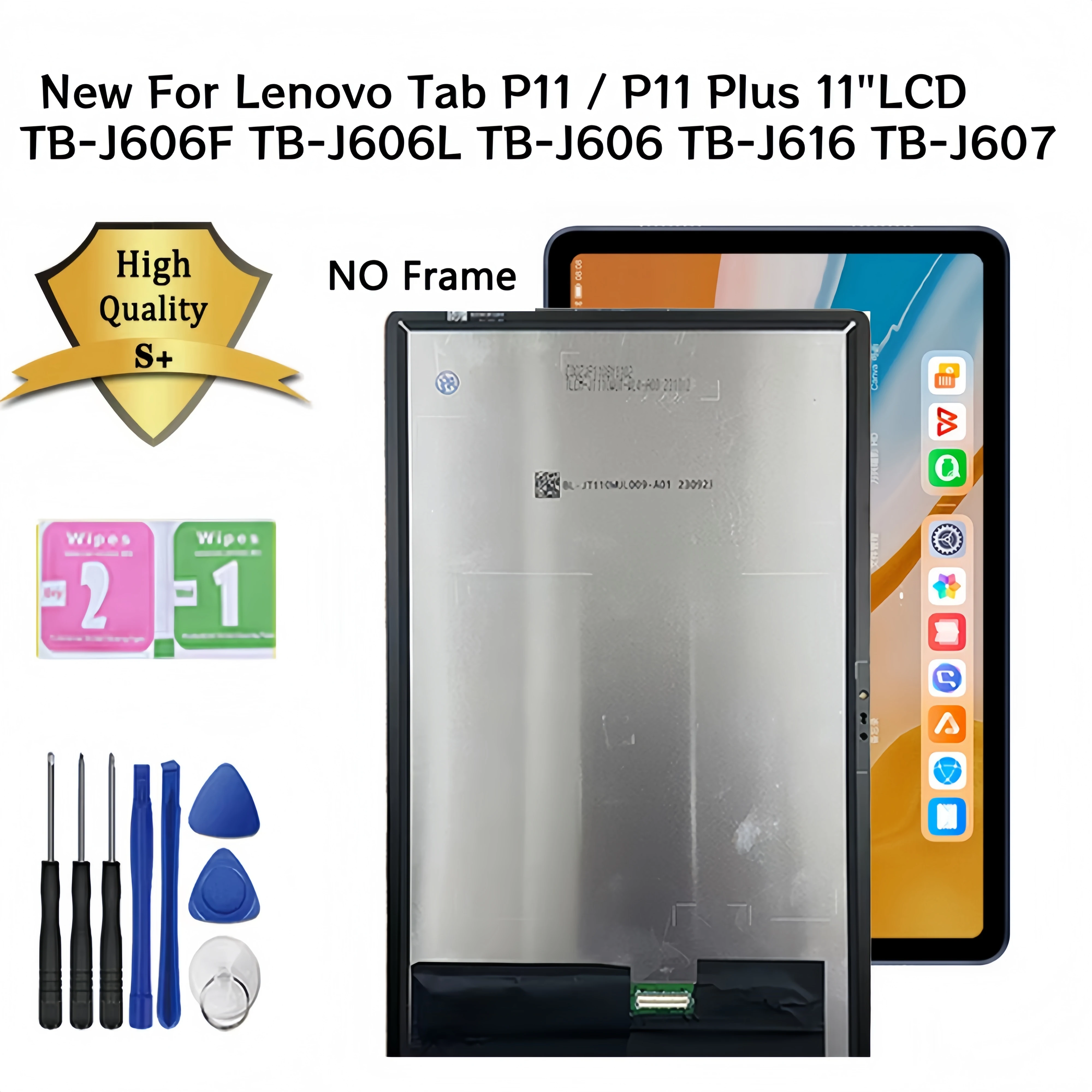 

New For Lenovo Tab P11 / Plus TB-J606F TB-J606L TB-J606 TB-J616 TB-J607 11" LCD Display Touch Screen Digitizer Assembly