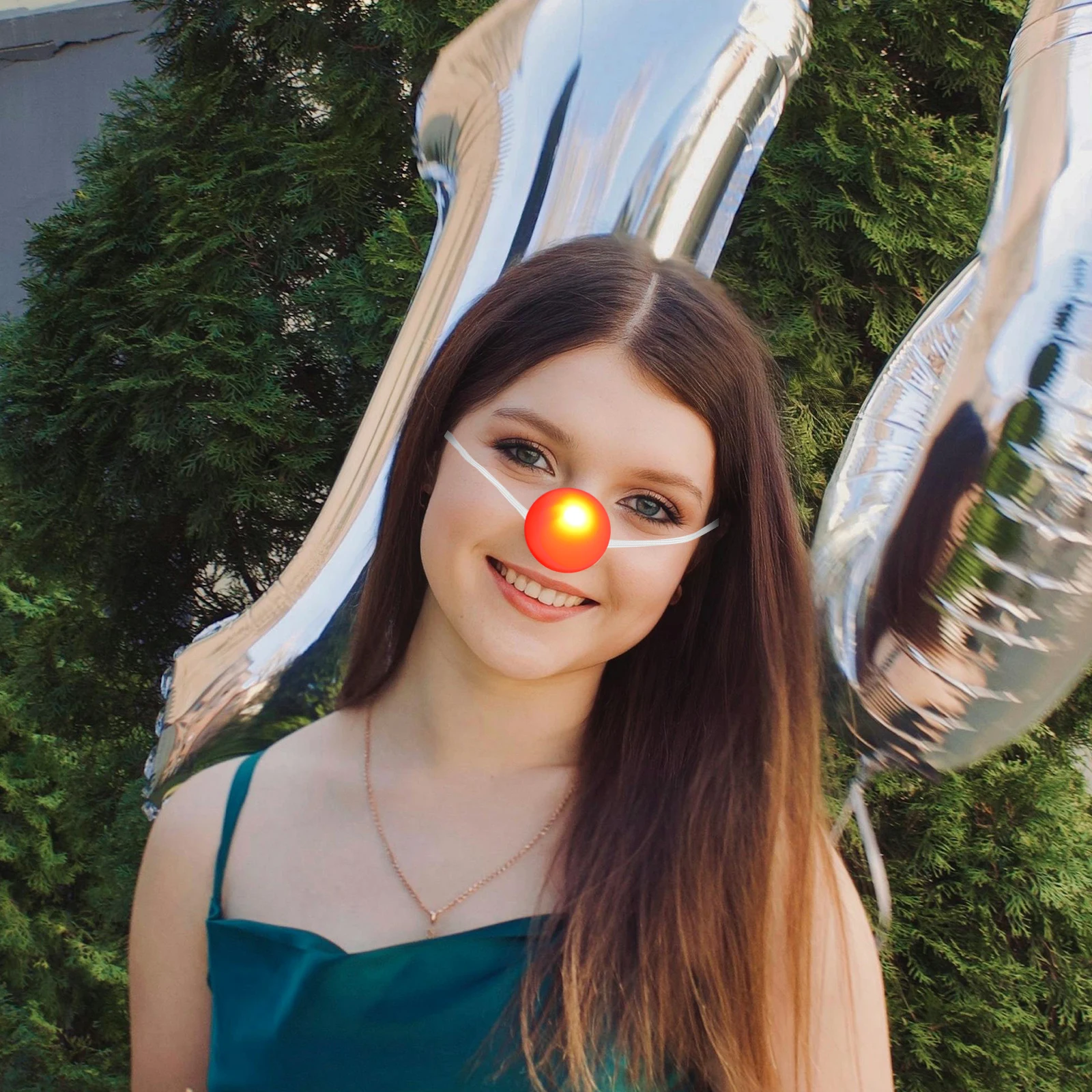 

3pcs Glowing Nose Decor Performance Clown Nose Prop Party Festival Sports Theme Park Performance Prop Role Play