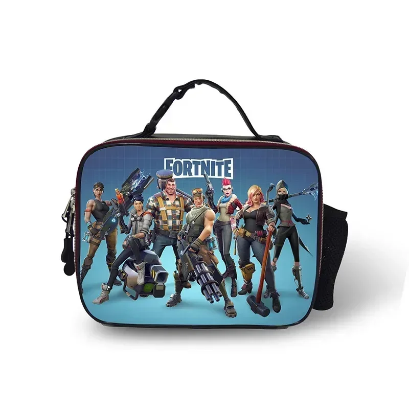 Fortnite Leather Thermal Insulated Lunch Bag Insulated Bento Bag Meal Container Insulated