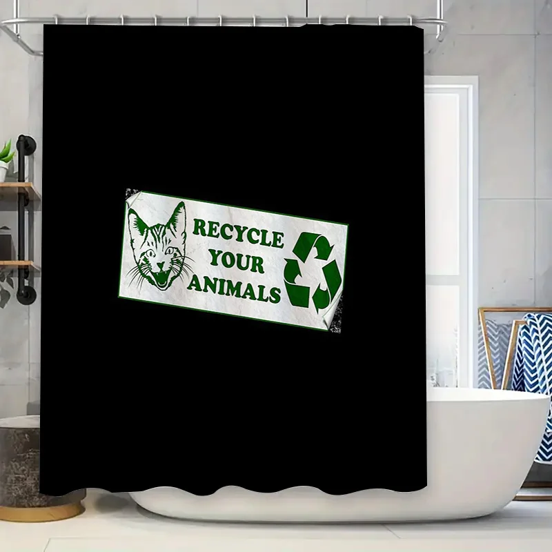 

Cat Shower Curtain Cute Kitten Bathroom Decor Waterproof Fabric Liner Farmhouse Modern Animal Pattern Home Decor Gift