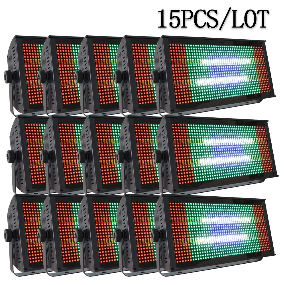 15PCS/LOT 260W LED Strobe Lighting 135+30 Segements Party DJ Disco Club For Wedding Bar Club Party Stage Lighting DMX512 Music