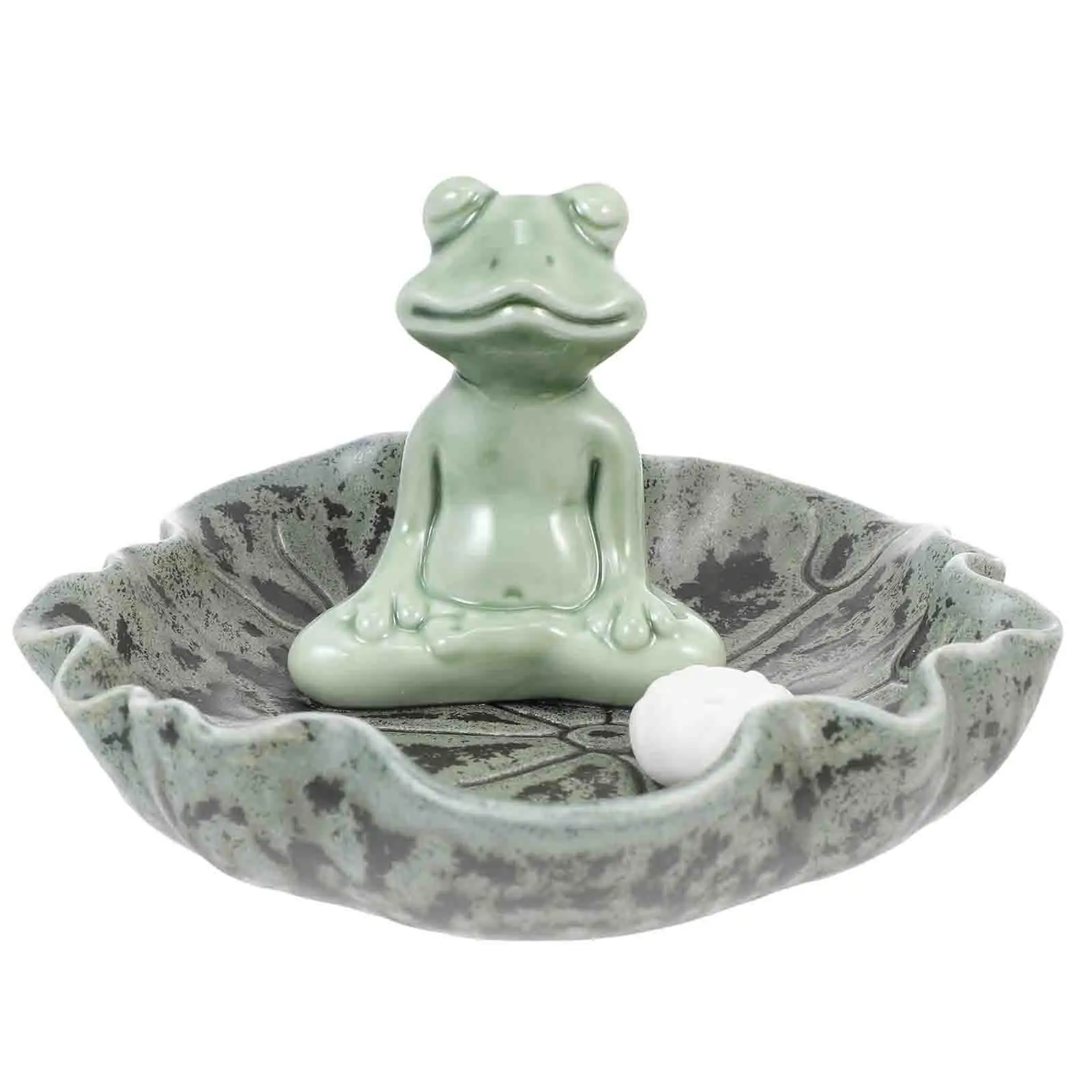

Creative Ceramic Incense Burner Cartoon Style Desktop Aroma Stove for Stress Relief Sleep Aid Ornament Household Censer Decor