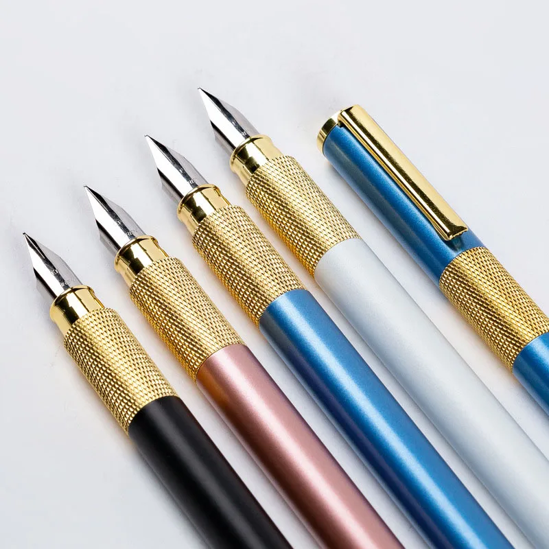 

Classic Luxury Metal Fountain Pen EF Nib Business Office Ink Pen Gift School Supplies Writing Ink Pen Stationery 815