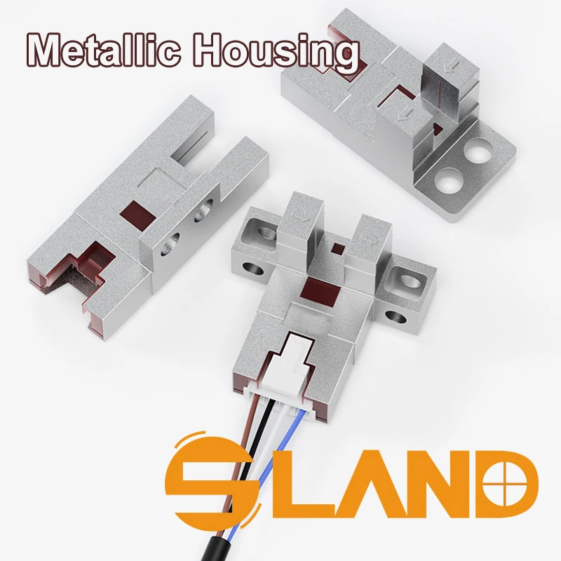 5.2mm Slot Metallic Housing Optic Sensor, NPN PNP 4-Wire 1M 2M cable Positioning Limited Sensors EE-SX670/671/674