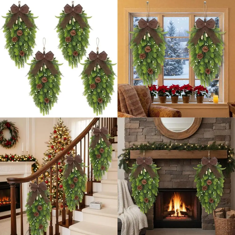 Set Of 4 26 Artific… - image