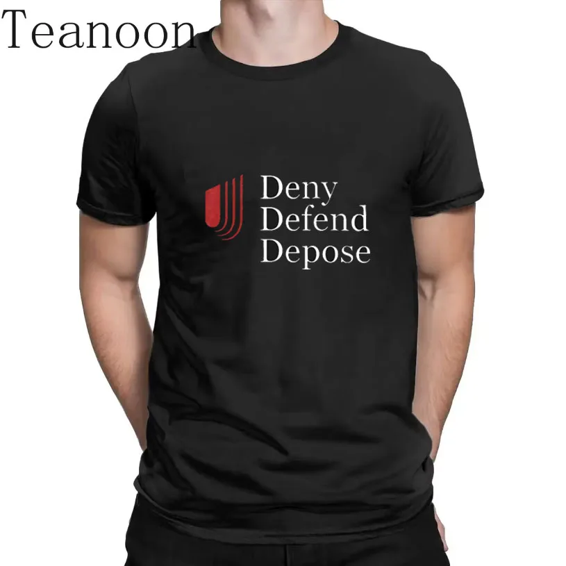 Deny Defend Deopse T-Shirts LUIGI  Print Streetwear Men Streetwaer Fashion Short Sleeve O-neck Summer Tops