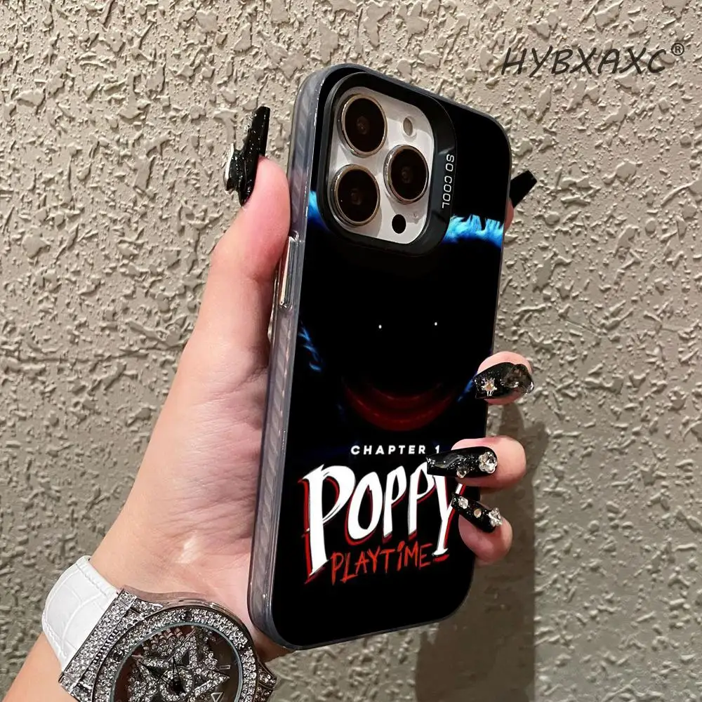 Immagine 6: Cover IMD Horror Huggy W-Wuggy Playtime per iPhone 17 16 15 Pro MAX 14 13 12 16e 15Pro Plus 17Air Silver Shell