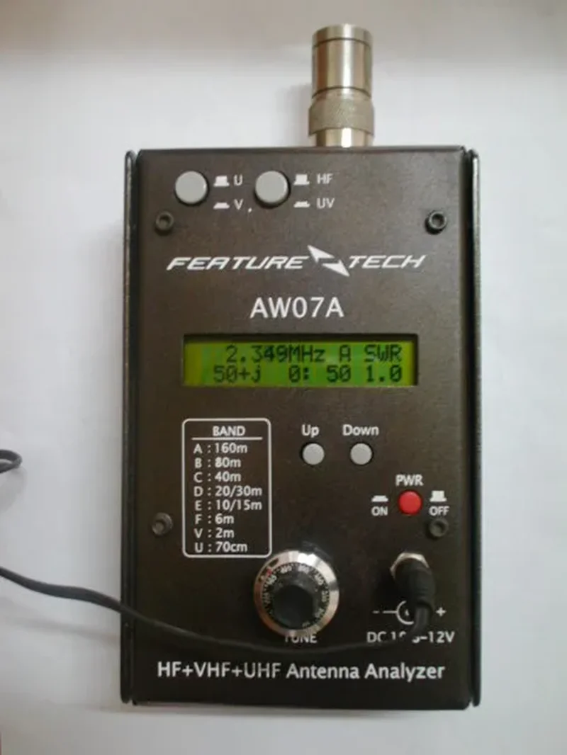 AW07A Antenna Analyzer Short Wave UV Frequency Antenna Standing Wave Measurement