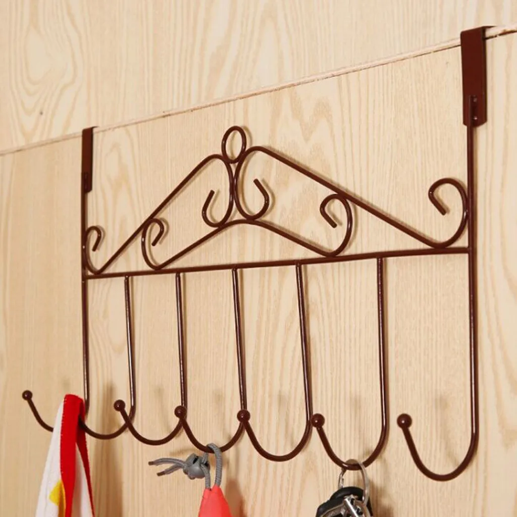 

Punch-Free Coat Wall Hanging Bathroom Hook Hanger Hook Free Punching Rack Storage Organizers Organiseurs De Rangement Kitchen