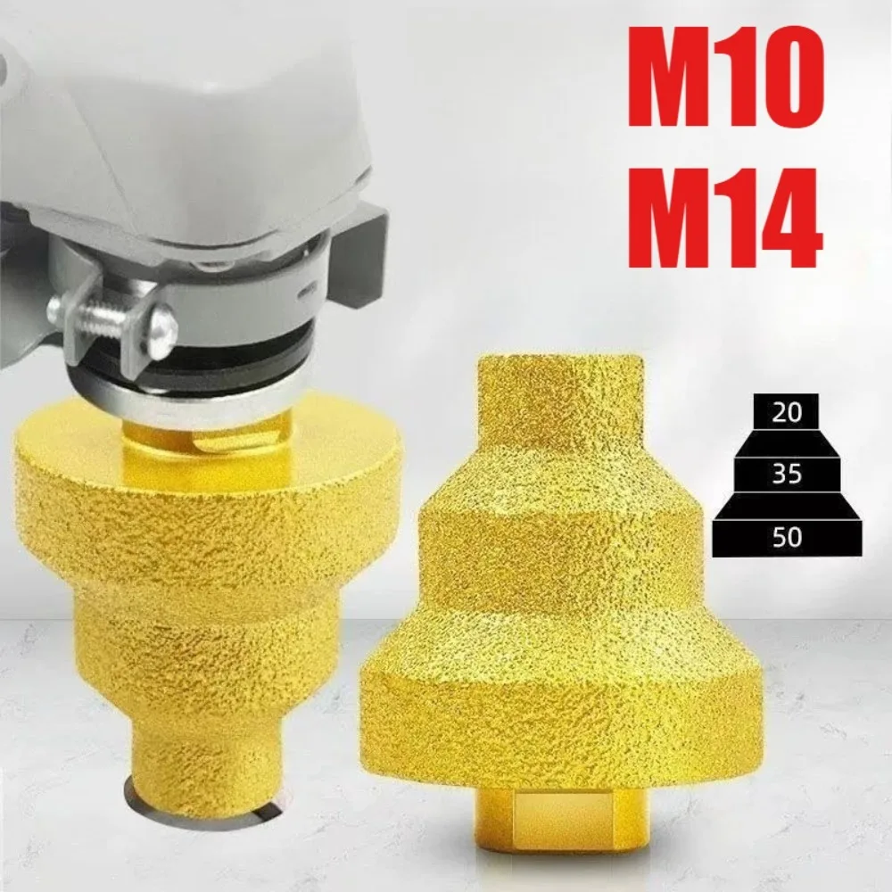 

M10/M14 Diamond Chamfer Router Bit Hole Saw Milling Tile Cutter Marble Concrete Reamer Masonry Drilling Crown Construction Tools