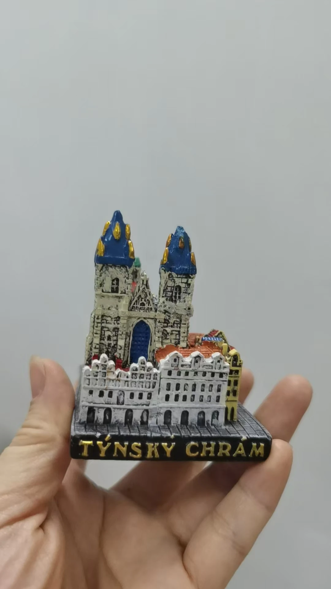 resin figure mental psychological sand table game box court therapy building praha prague tynsky chram