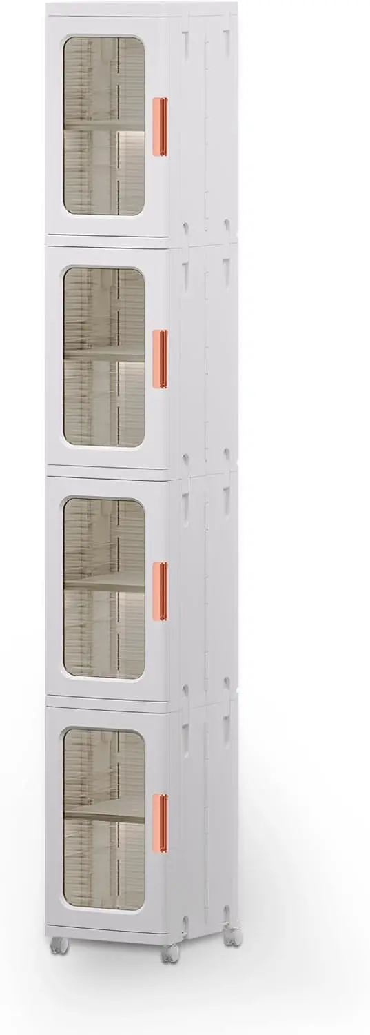 

Narrow Storage Cabinet with Doors and Shelves Tall Skinny Bathroom Storage Kitchen Cabinet with