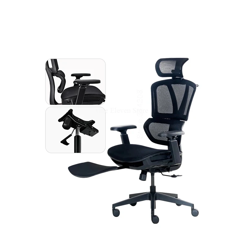 Smart Ergonomic Chair Gaming Seat Office Chair 3D Armrest Lift Rotating Independent Lumbar Support Can Lie Foldable Furniture