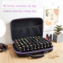 60 bottles Essential oil box 15ml Essential oil collection bag Travel carrying case Nail polish storage bag Diamond painting bag