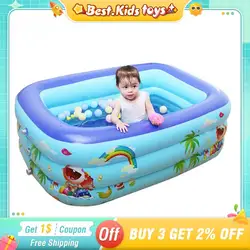 Mini Baby Inflatable Swimming Pool Family Adult Children's Rectangle Fold Pool Summer Water Game Indoor Outdoor Home Kids Toys