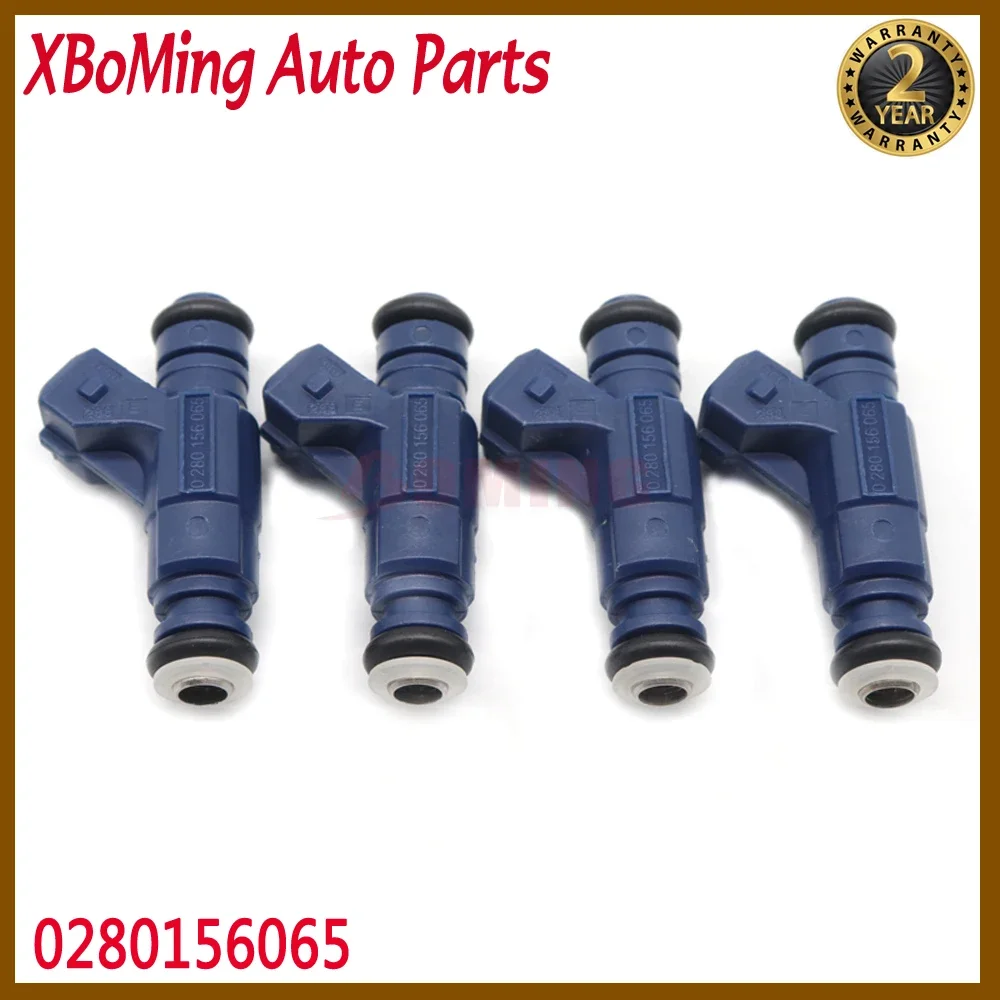 4PCS 0280156065 Car Fuel Injector Nozzle For Audi A4 Volkswagon 1.8T Passat Jetta Golf L4 00-06 FJ671 06B133551M 85212185