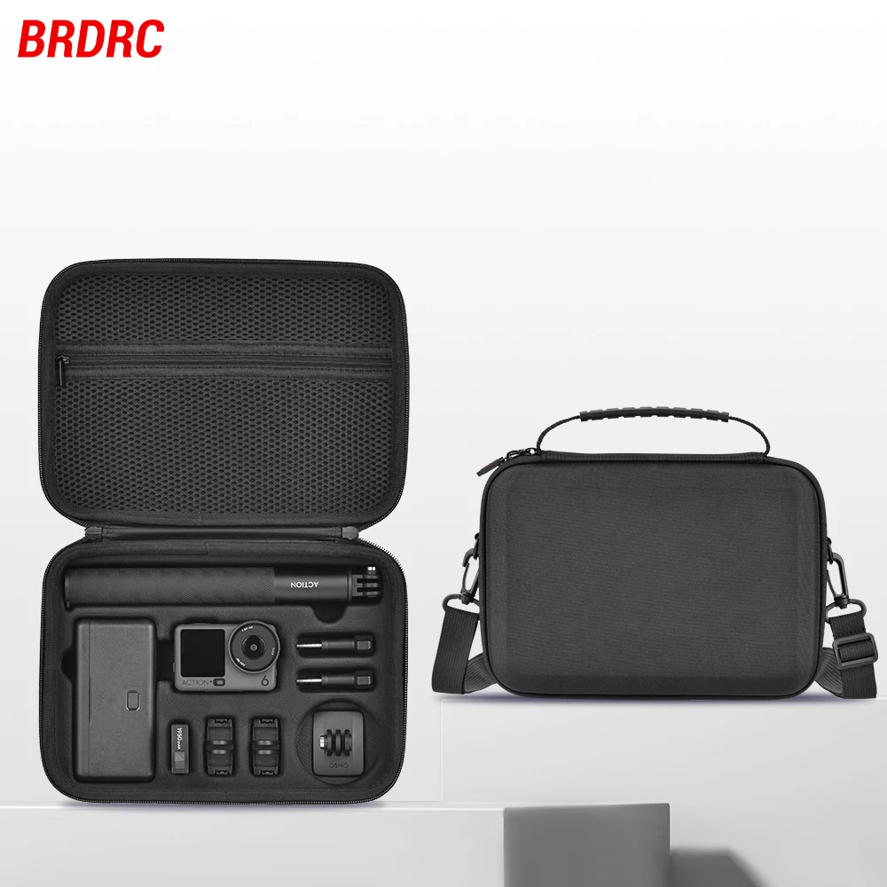 

BRDRC Carrying Case for DJI Osmo Action 6 Storage Handbag Shockproof Case for Action 6 Protector Camera Accessories