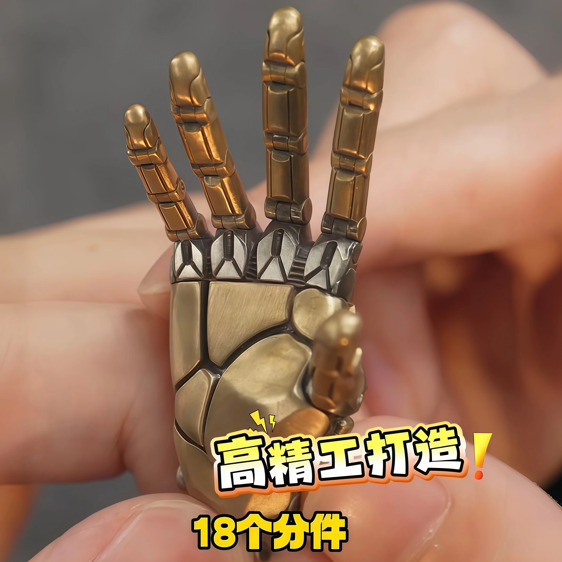 Pingente de colar de mão mecânica – joias colecionáveis estilo vintage e decoração de mesa