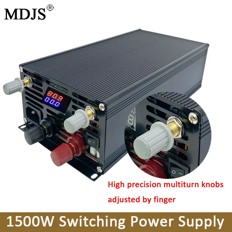 

Adjustable SMPS AC to DC 0-12V 14.6V 28V 29.2V 36V 48V 60V 72V 80v 90v 100v 110v 120v Digital Display Power Supply 1500W