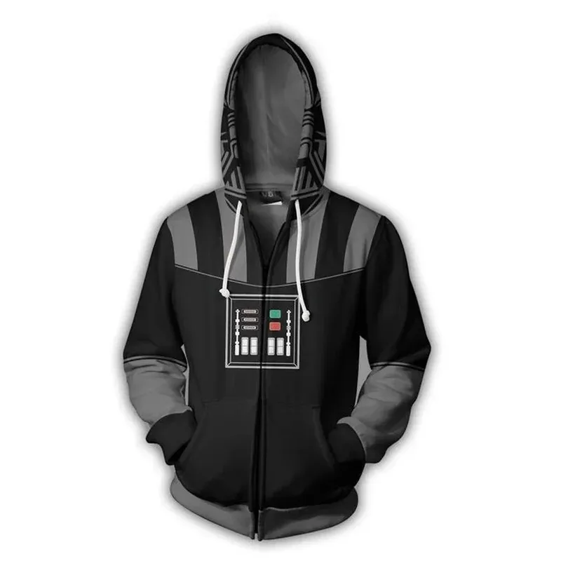 

2025 aaa Cosplay Costume Hoodies Stormtrooper Mandalorian Darth Vader Spring Autumn Jacket Men's Coat for Adult Tops Halloween P