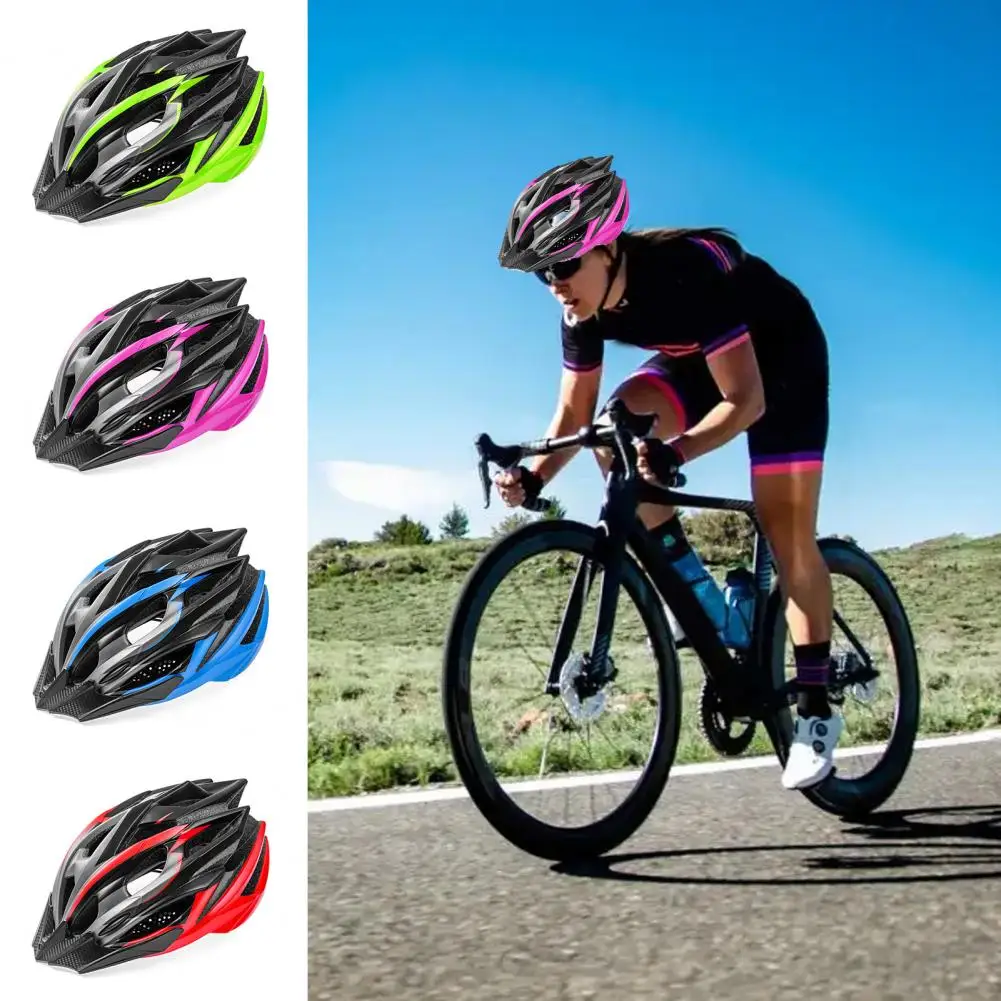 Cycling Safety Helmet MTB PC EPS Integrally-molded Riding Safety Caps with Tail Light Sports Racing Skating Safety Caps