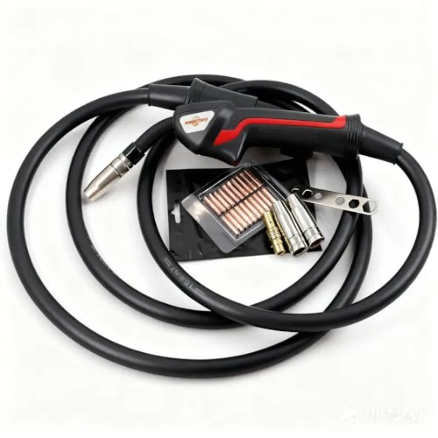 

Сварочная горелка MIG на 250 ампер с евроразъемом - кабель 16 футов - расходные материалы, совместимые с Tweco