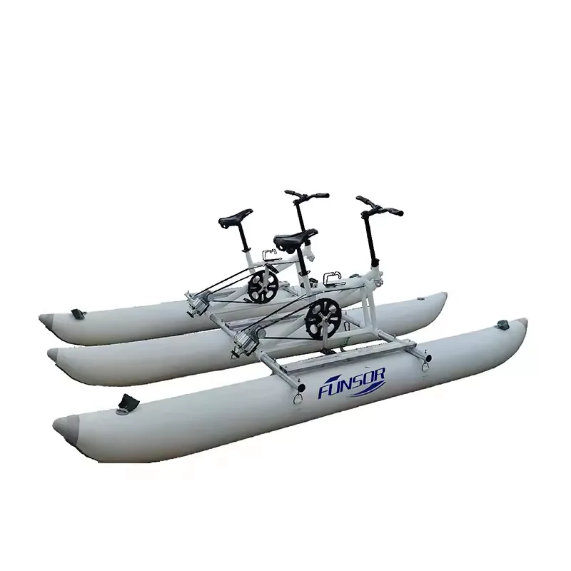 2023 New Arrival Customizable Bike Boat Water Bike Pedalo Water Water Bike For Swimmers