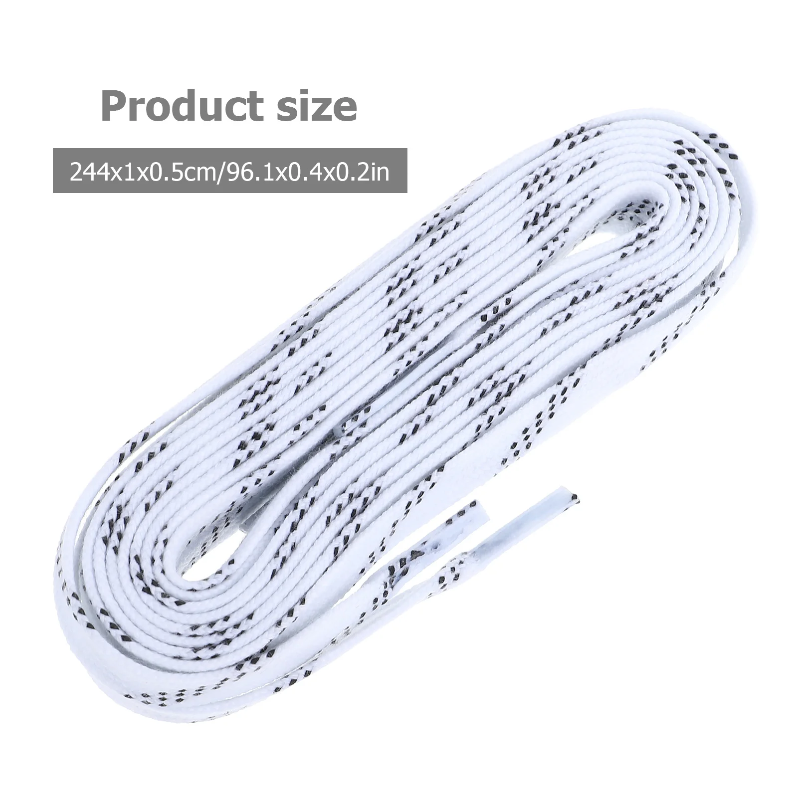 1 Paar Frostschutzschnürsenkel für Eishockey-Sportschuhe, feine Verarbeitung, attraktives Aussehen, 96 Zoll, Weiß