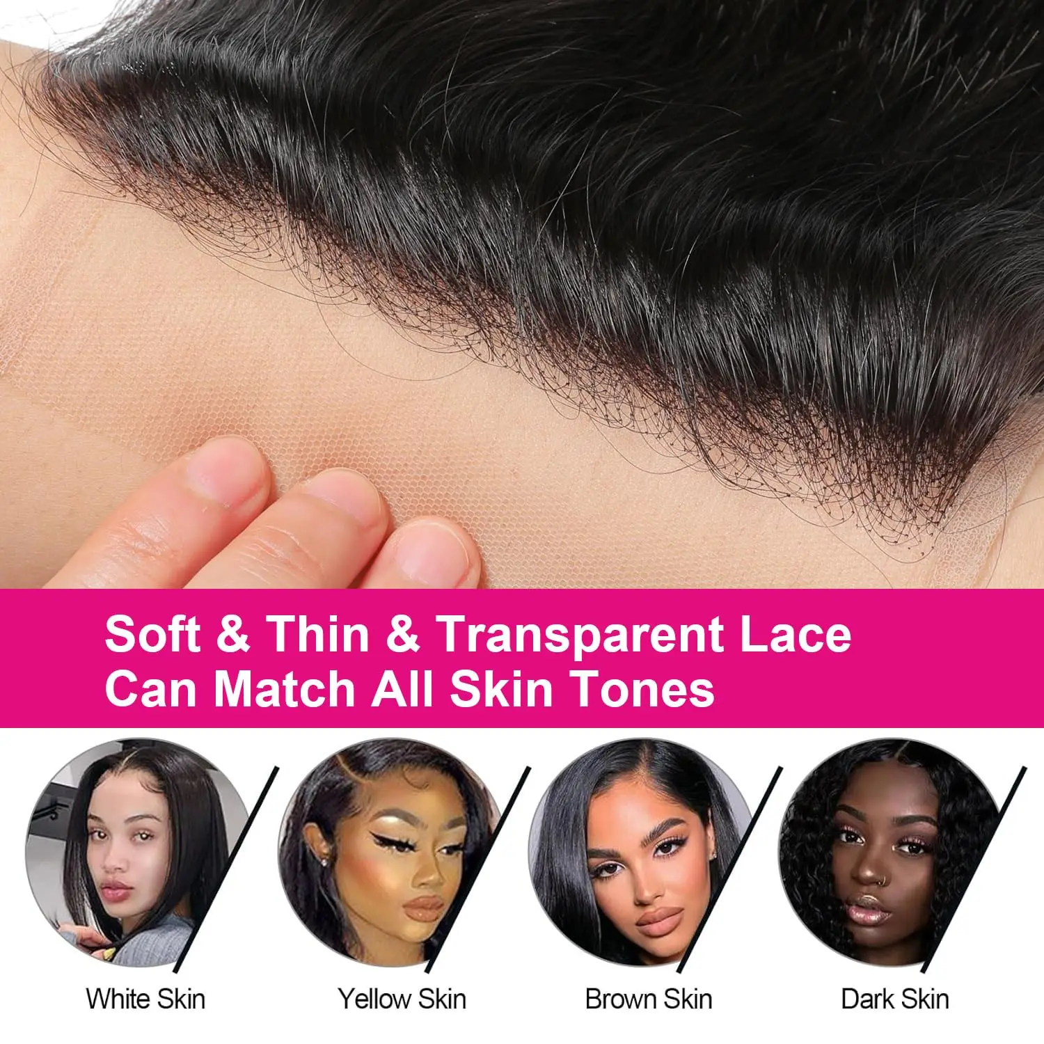5x5 HD Lace Closure Human Hair Body wave Closure Unprocessed Virgin Human Hair Lace Frontal Closure Pre Plucked with Baby Hair