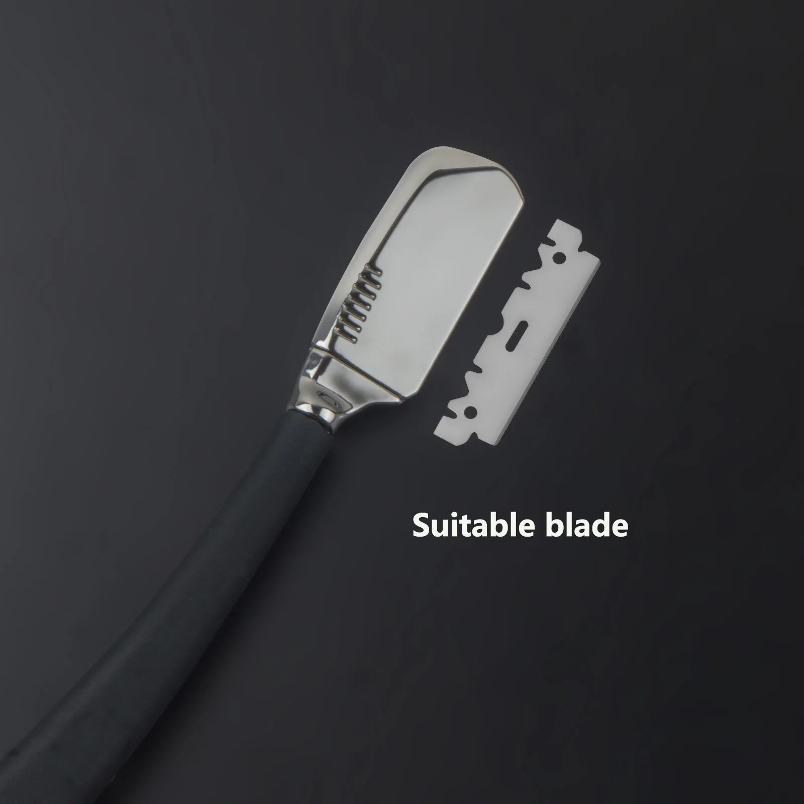 Professional Men Beard Straight Razor Holder Barber Hairdressing Shave Knife Manual Hair Removal Shaving Tool With 100PCS Blades view 5