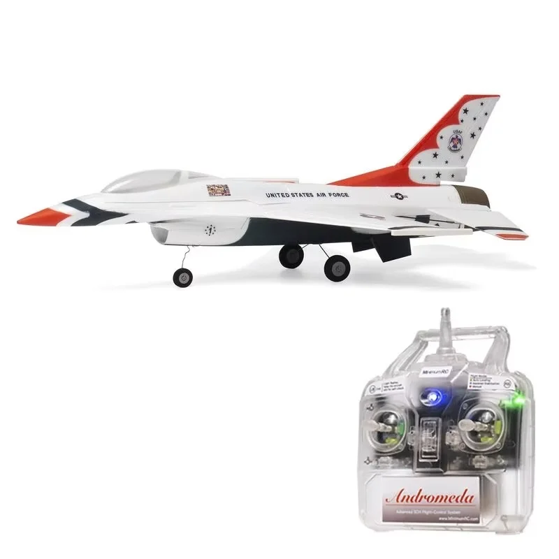 Minimumrc F-16 Thunderbirds Micro Scale Jet 30mm Duct Fan 2s Rc Airplane With Gyro Self-Stabilization System Edf Jet Model