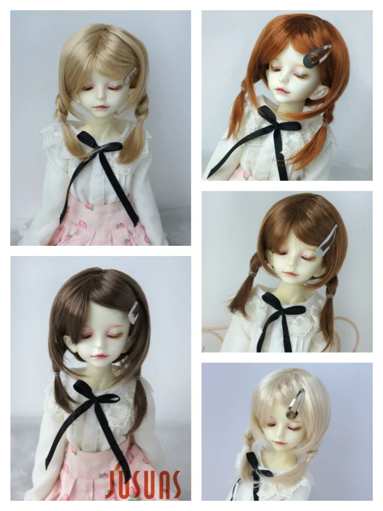 JD509  Size From 4-5 Inch to 11-12inch Fashion Braids Hair BJD Synthetic Mohiar Wig For OB11 YOSD MSD SD Blythe Doll Accessories
