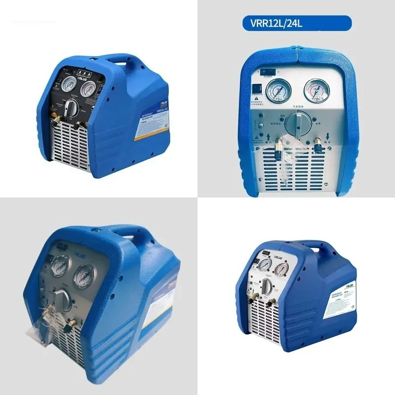 High Quality air Conditioner Refrigerant Recovery Machine Dual Cylinder VRR24L 1HP Unit