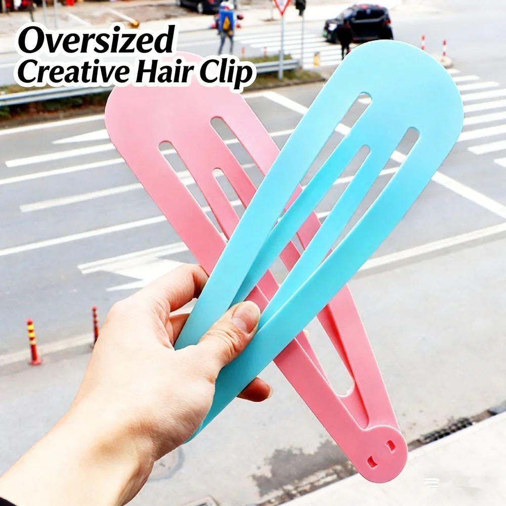 Sweet Oversized BB Side Bangd Hair Clip Hairpin INS Y2K Lolita Girl Barrettes Hair Accessories Cosplay Photo Prop Festival Gift