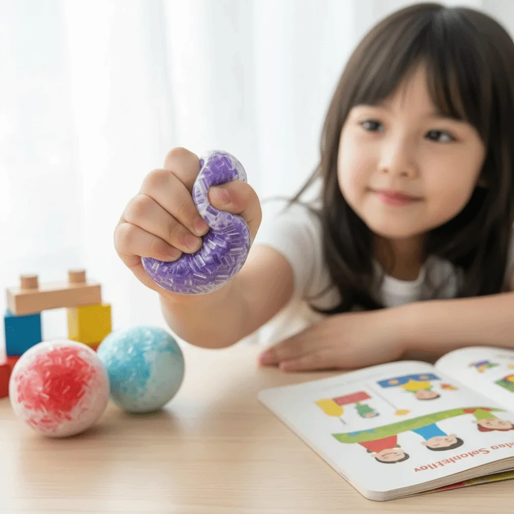 Slow Rising Crispy Skin Ball Rebound Reshape Crushed Ice Cracking Squishy Unique Creative Sensory Fidget Ball Reduce Anxiety